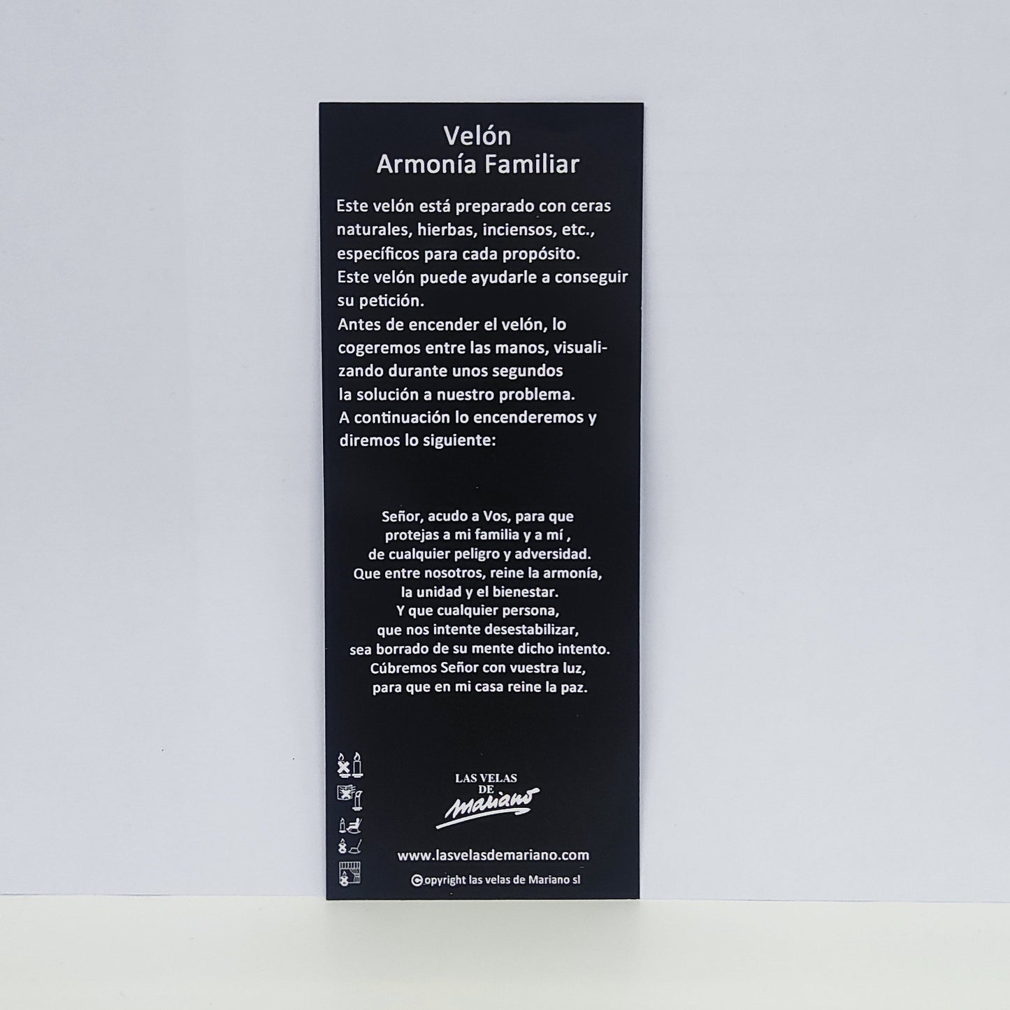 Velón Propósito Armonía Familiar