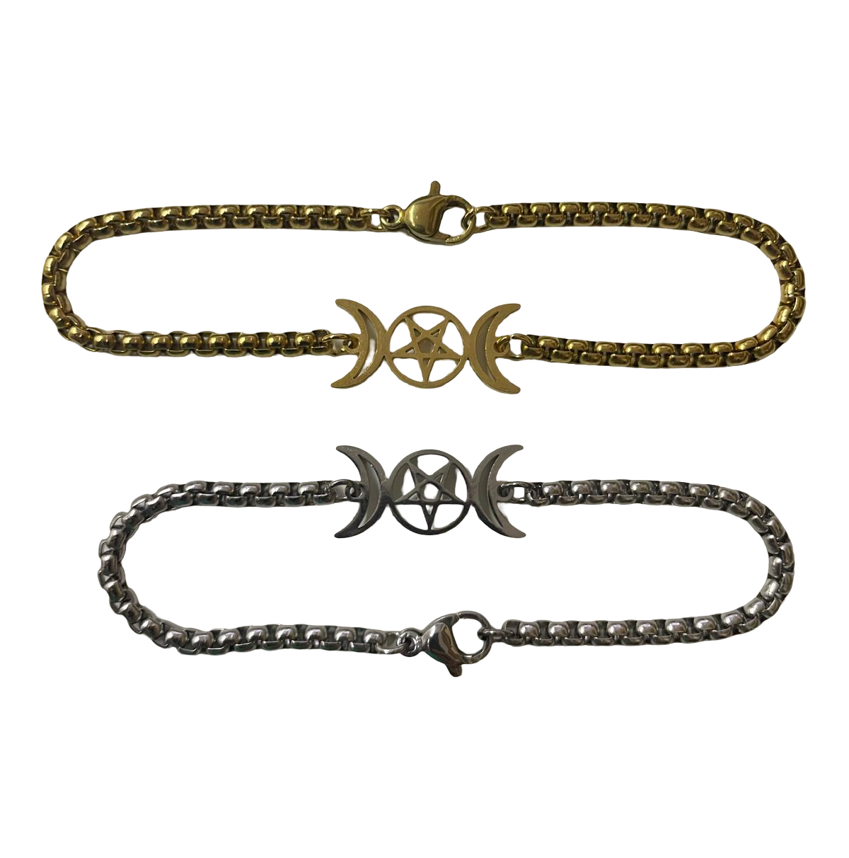 Pulsera Lunas Wicca en Acero
