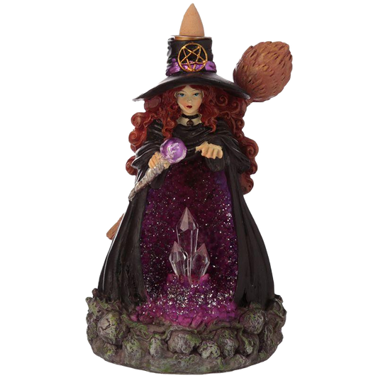 Incensario Cascada de Reflujo Geoda de Brujas