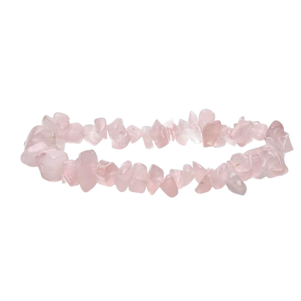 Pulsera Chip Cuarzo Rosa