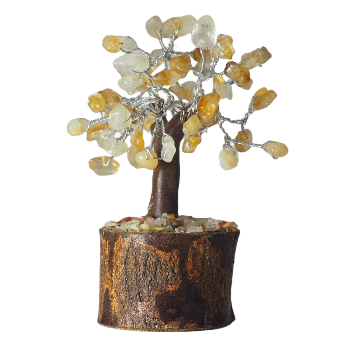 Bonsái Citrino Base Madera