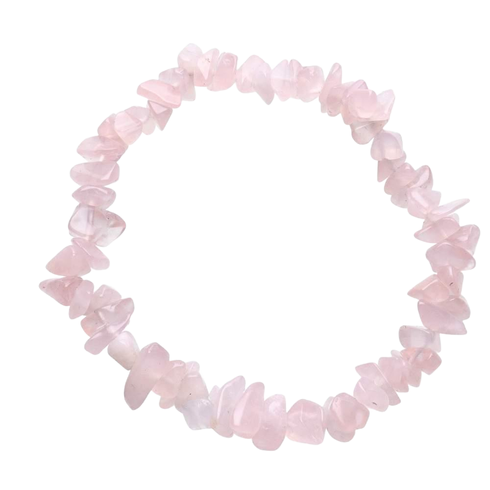 Pulsera Chip Cuarzo Rosa