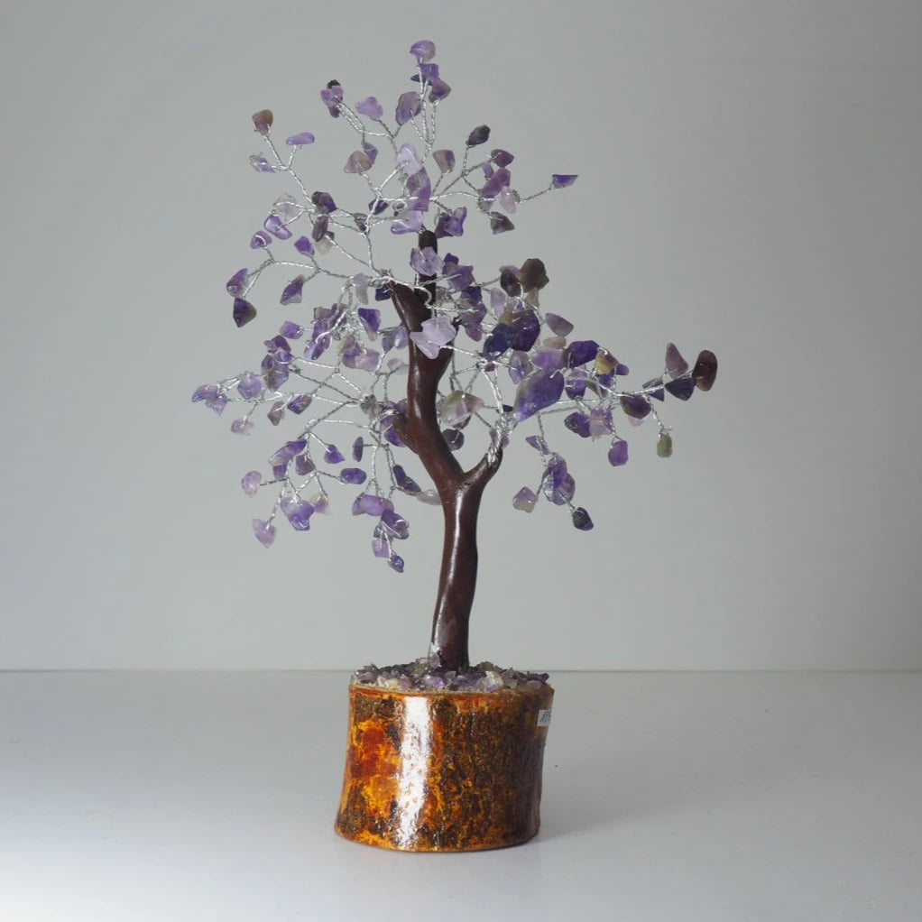 Bonsái Amatista Base Madera