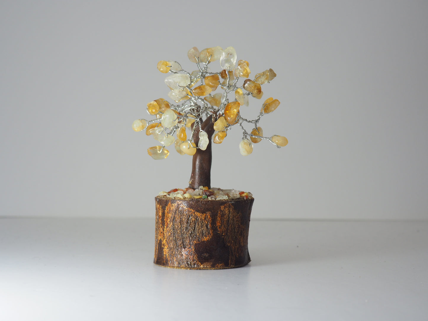 Bonsái Citrino Base Madera