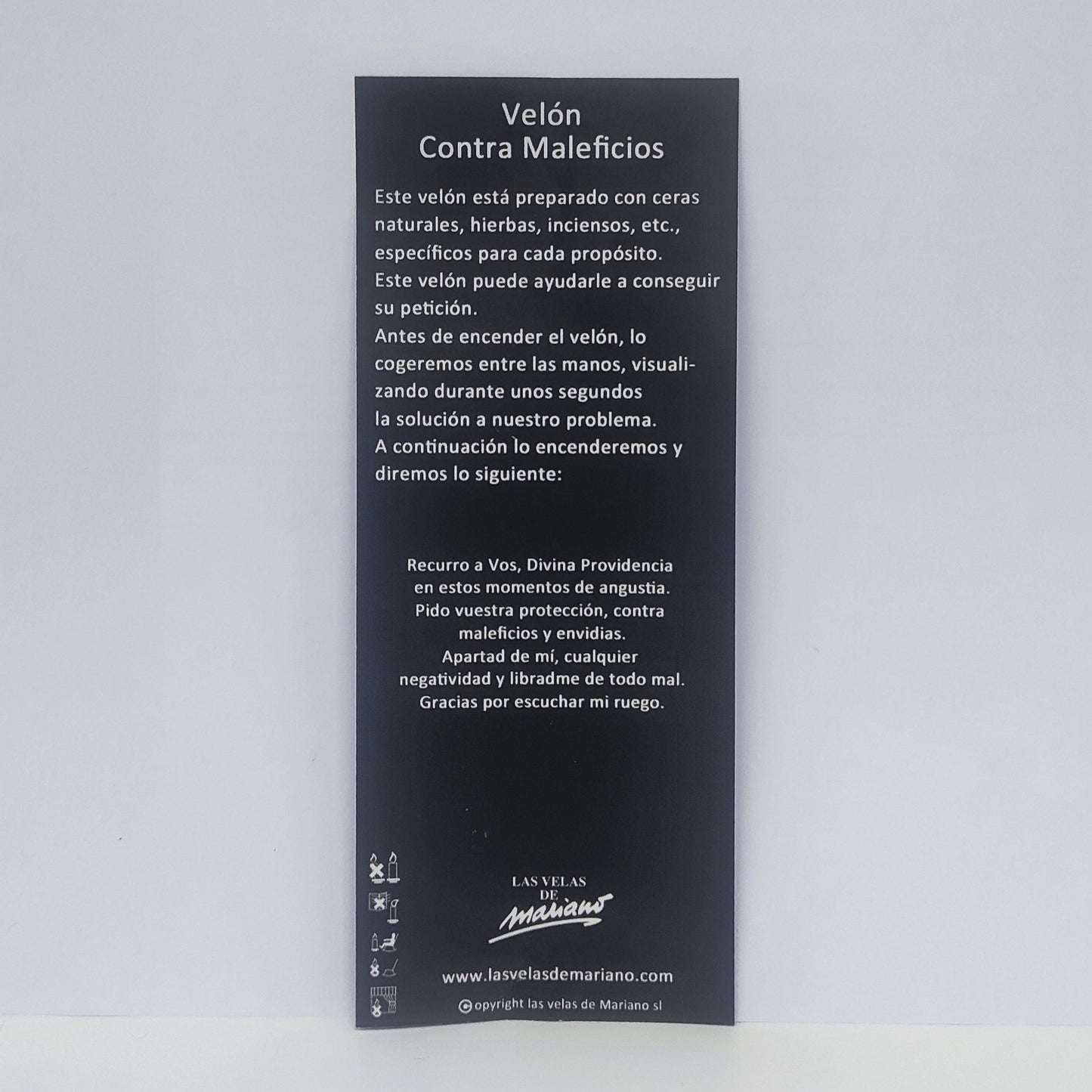 Velón Propósito Contra Maleficios
