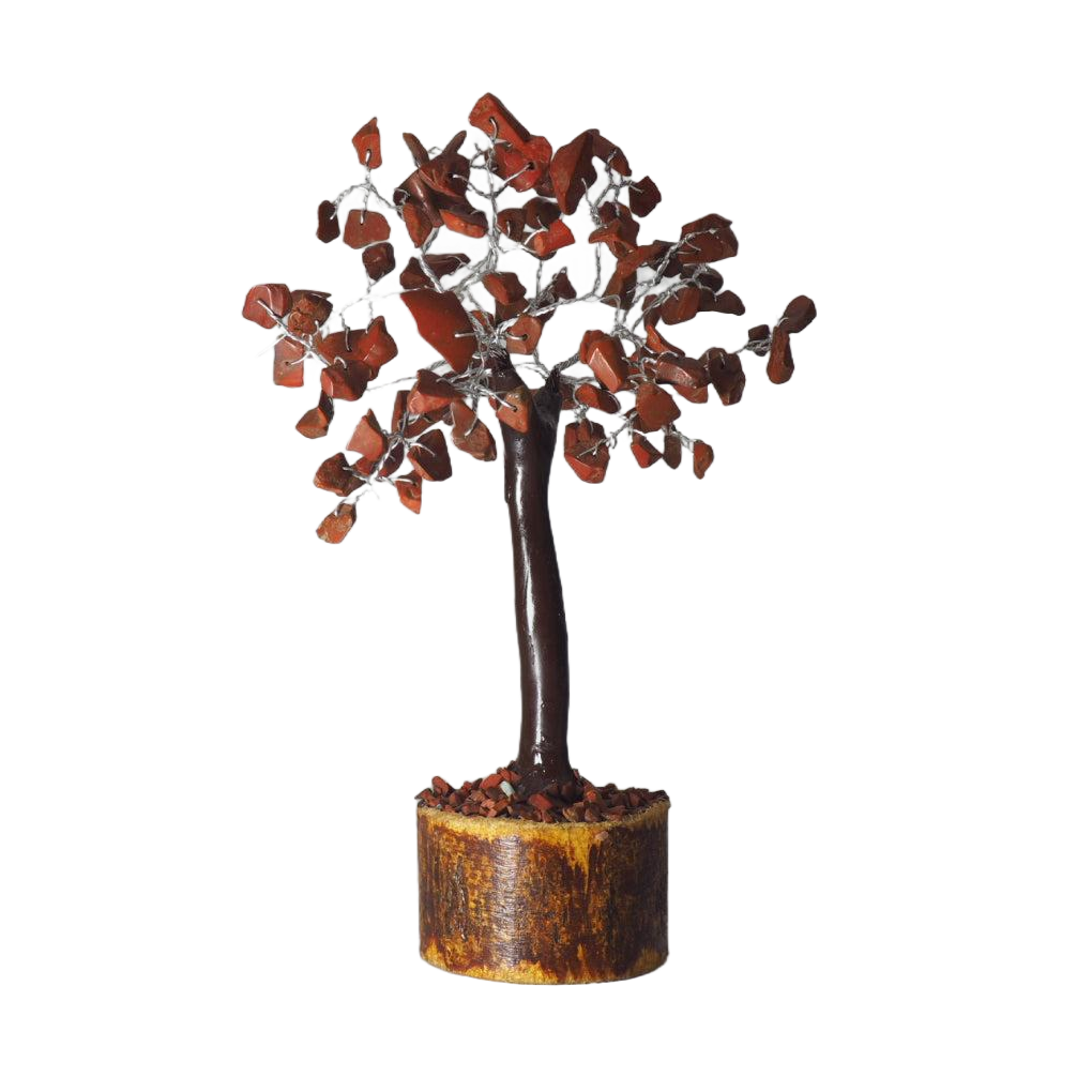 Bonsái Jaspe Rojo Base Madera