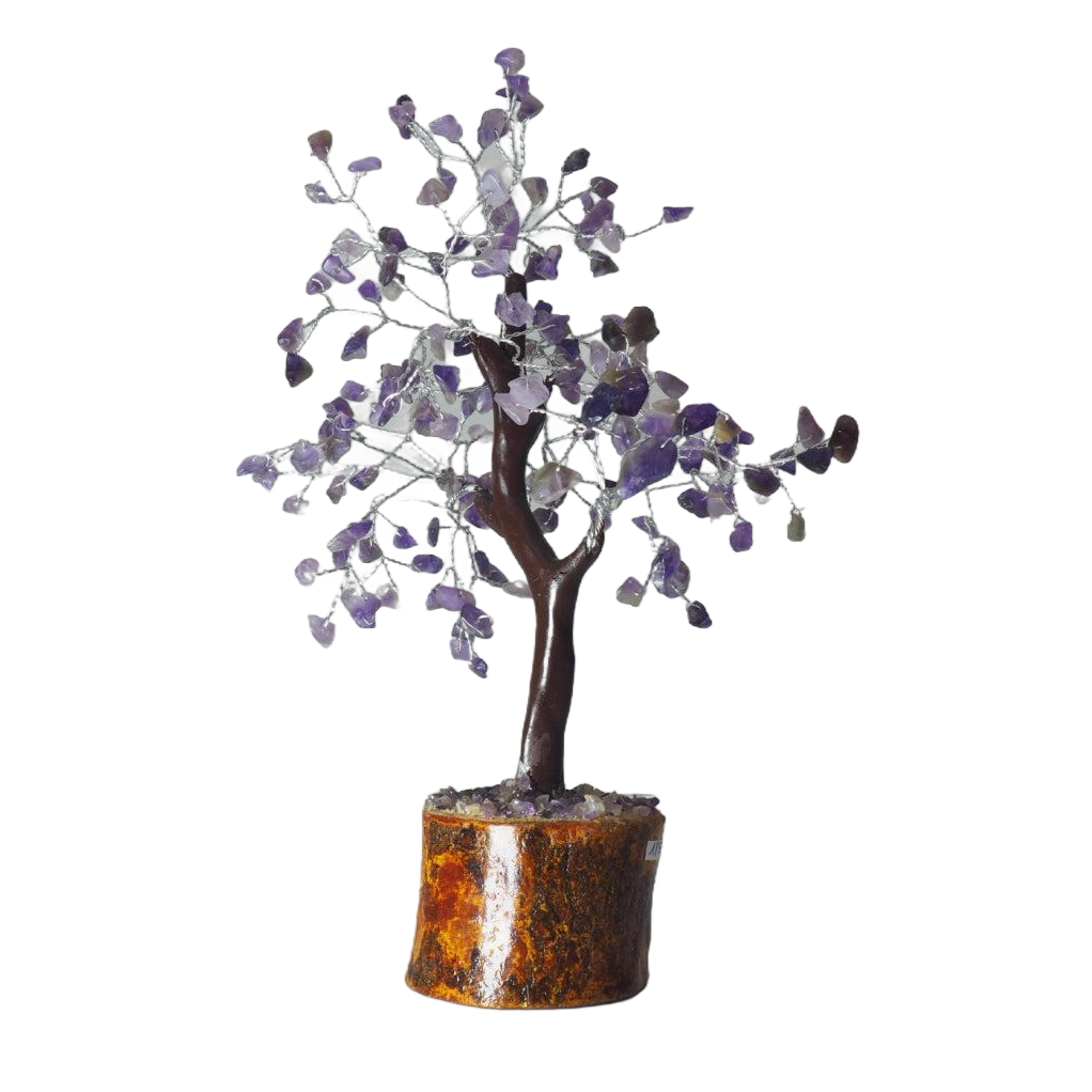 Bonsái Amatista Base Madera